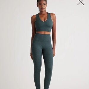 Quince Ultra-Soft Namaste Set in Heather Green